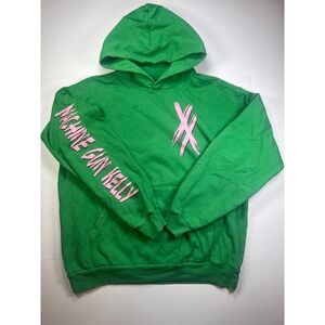 Machine Gun Kelly Hoodie MenXL Green Pink Graphic Tour Merch Pullover Sweatshirt